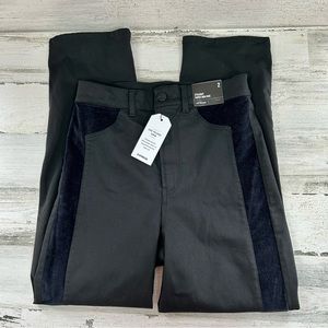 Express Black and Dark Blue Straight Leg Pants